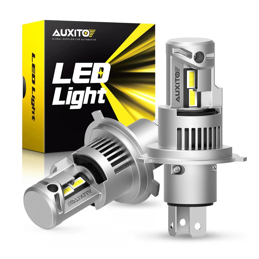 

AUXITO 2Pcs H4 LED Lamps Headlamp Bulbs Canbus No Error 9003 HB2 H4 LED High Low Beam Headlights With Fan 100W 6000K 20000LM 12V