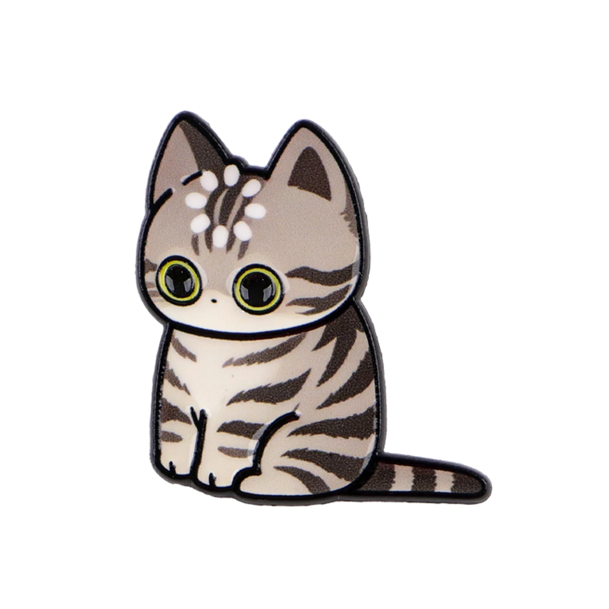 Ladend... Katzen-Emaille-Pin, niedliche Cartoon-Tier-Brosche, Anstecknadeln, Abzeichen für Rucksack, Kleidung, Accessoires, Modeschmuck, Geschenke