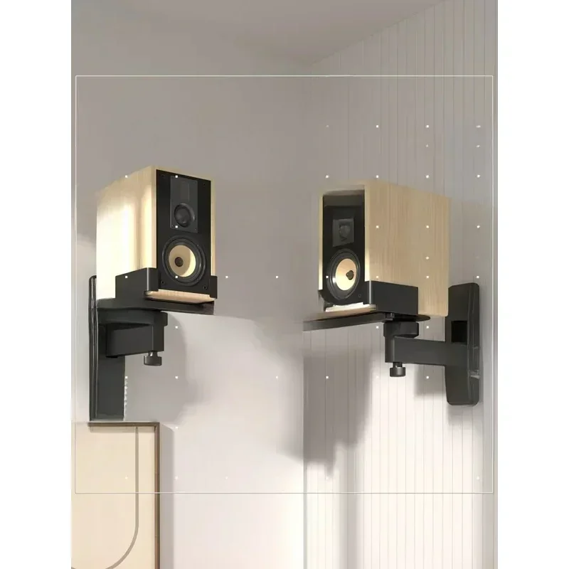 

Speaker Mount Bracket Audio Ledge Adjustable Angle Surrounding Wall Hanging Rack HiFi Bookshelf Box factory price