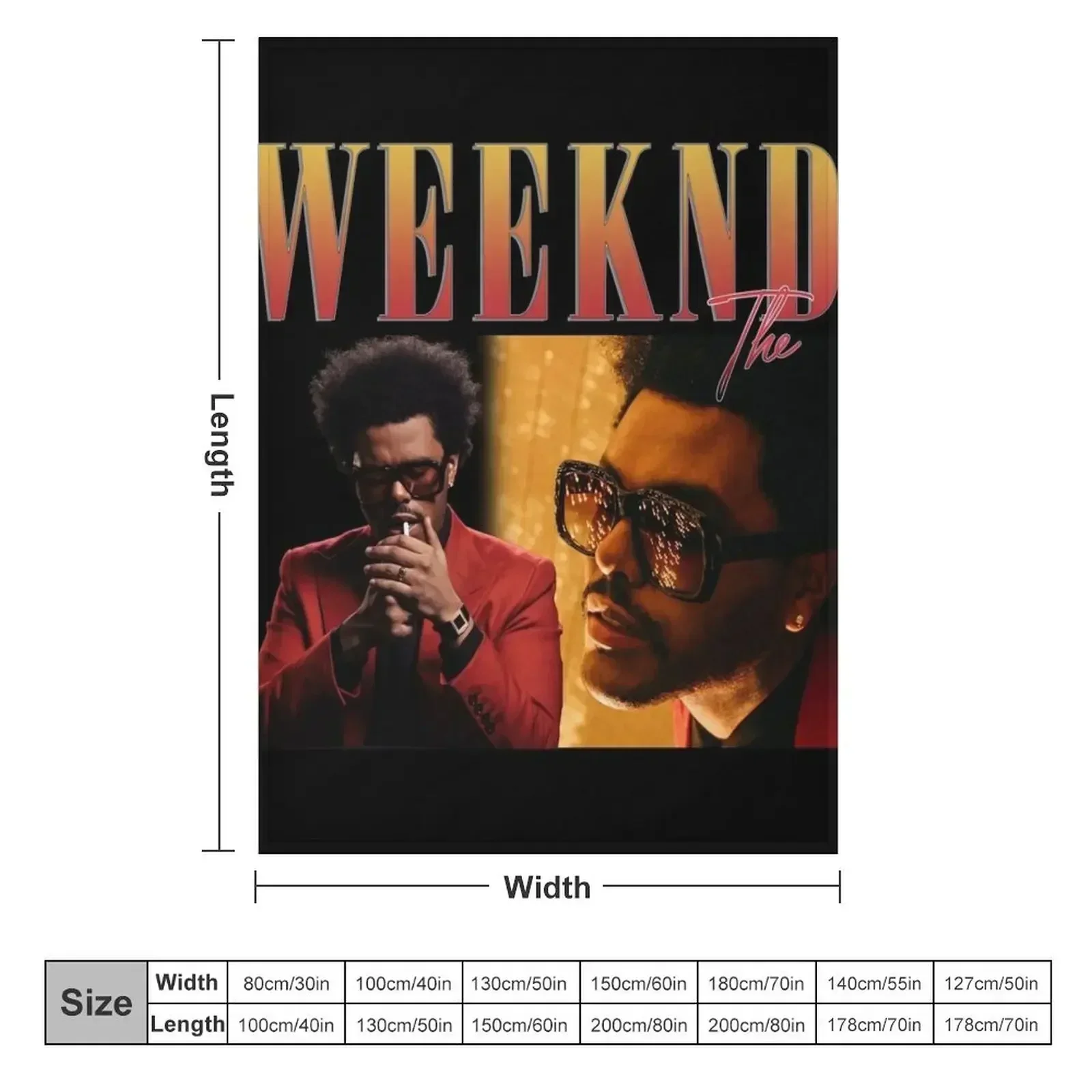 illustration the joy of summerthe weeknd Throw Blanket couch cozy soft plush fuzzy picnic outdoor blanket