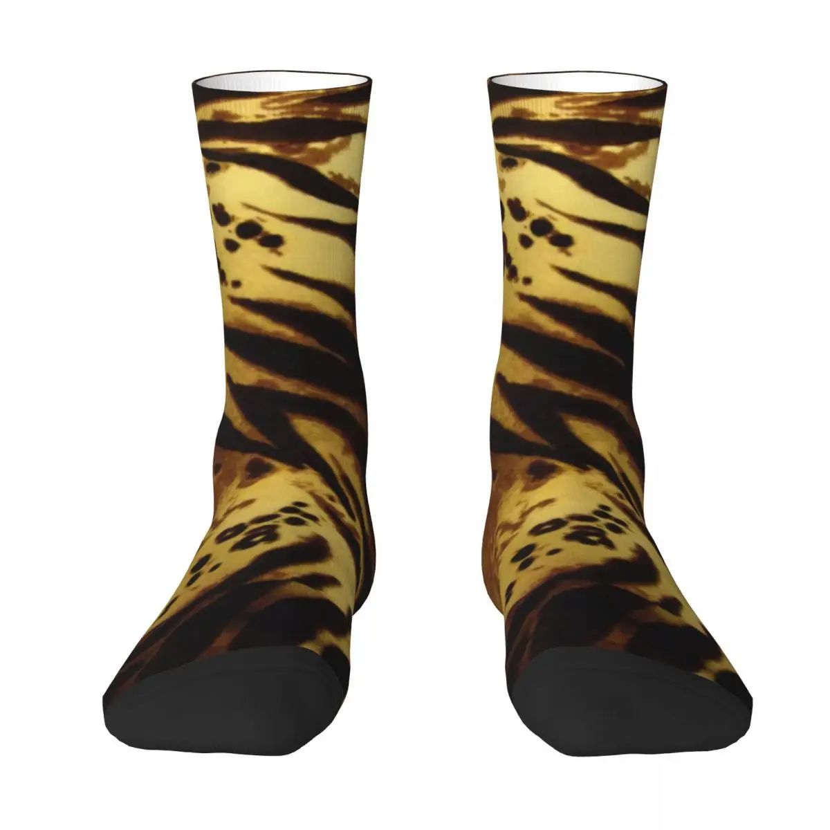 Cheetah Brown Stockings Animal Print Design Leisure Socks Winter Anti Sweat Socks Unisex Running Comfortable Socks