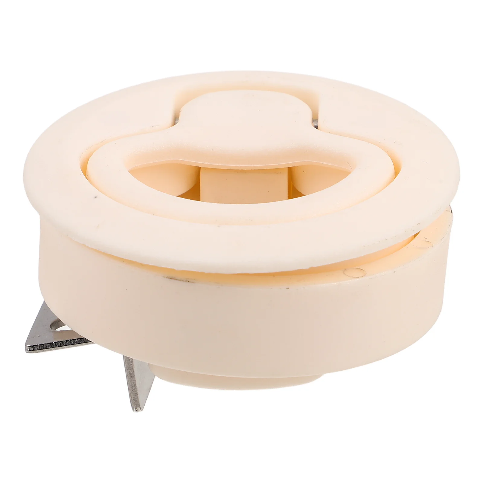 

White Nylon Round Rv Pull Ring Hatch Latch Camper Boat Cabinet Durable Marine Flush Latch Secure Bars