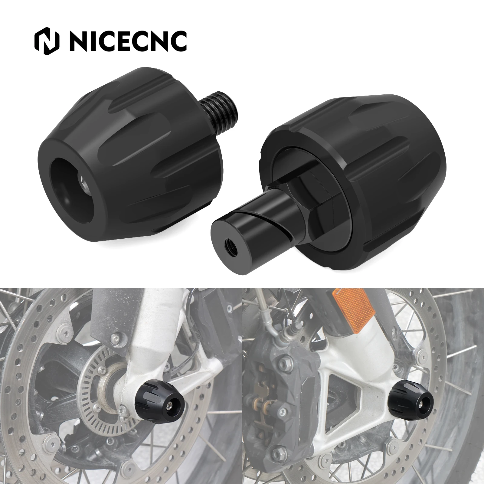 ل 2018-2023 BMW R1250GS دراجة نارية الجبهة شوكة المحور المتزلجون لسيارات BMW R1250GS Adventure 2018-2024 #1