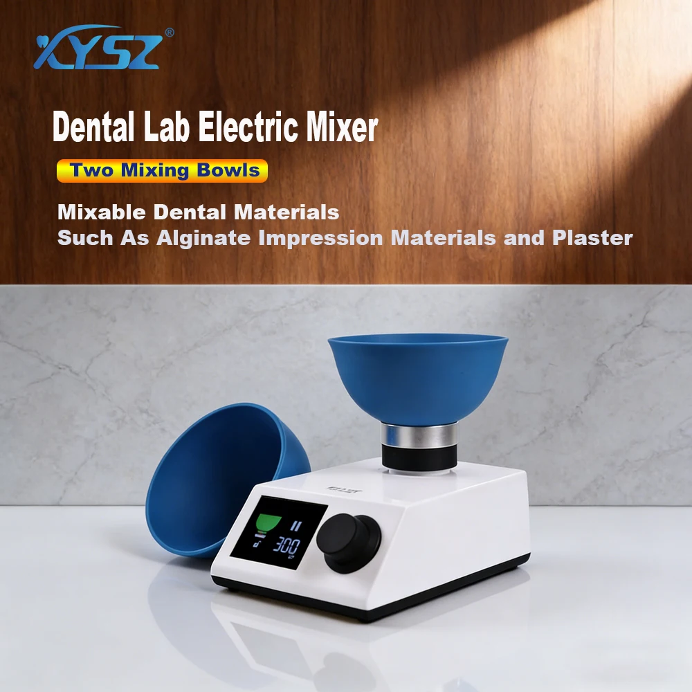 ELlAH Dental Printing Material Gypsum Blender Dental Lab Electric Mixer Electromagnetic connection 300rpm Mixer Dental Euipments
