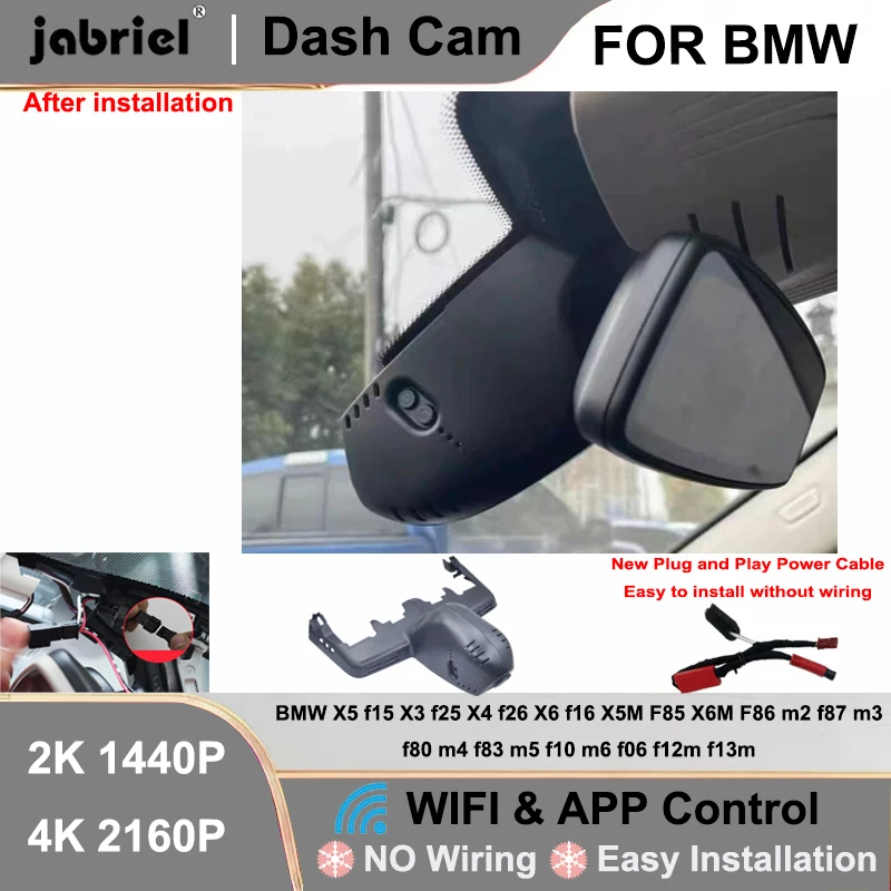 

Jabriel 2K 4K Car DVR Wifi Video Recorder Dash Cam For BMW X5 G05 3 Series G20 G21For BMW X3 G01 X7 G07 2018 2019 2020 2021 2022