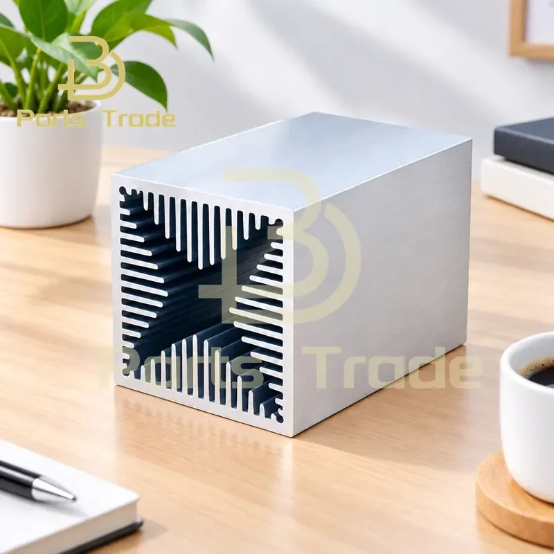 60x60x100mm Aluminum Heat Sink Air Cooled Radiator for Electronic Tube Power Dissipation