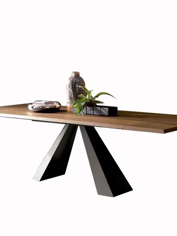 

American Industrial Style Solid Wood Dining Table Rectangular Retro Creative Log Dining Table Household Long Table Personal Desk