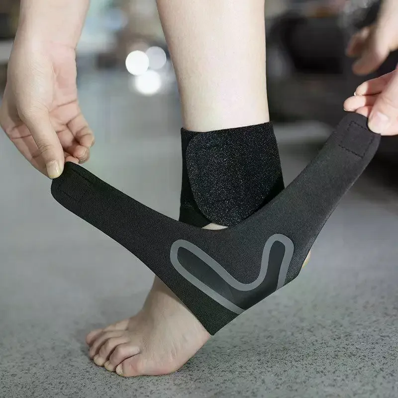 1 قطعة رقيقة جدا الكاحل هدفين حزام ضغط استقرار الأوتار الحركة الكاحل تثبيت هدفين يمنع الالتواء الكاحل