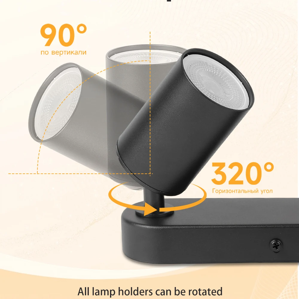 GU10 Ceiling Spotlights Replaceable Bulb 110-220V Modern LED Downlights for Bedroom Kitchen Living Room Lighting