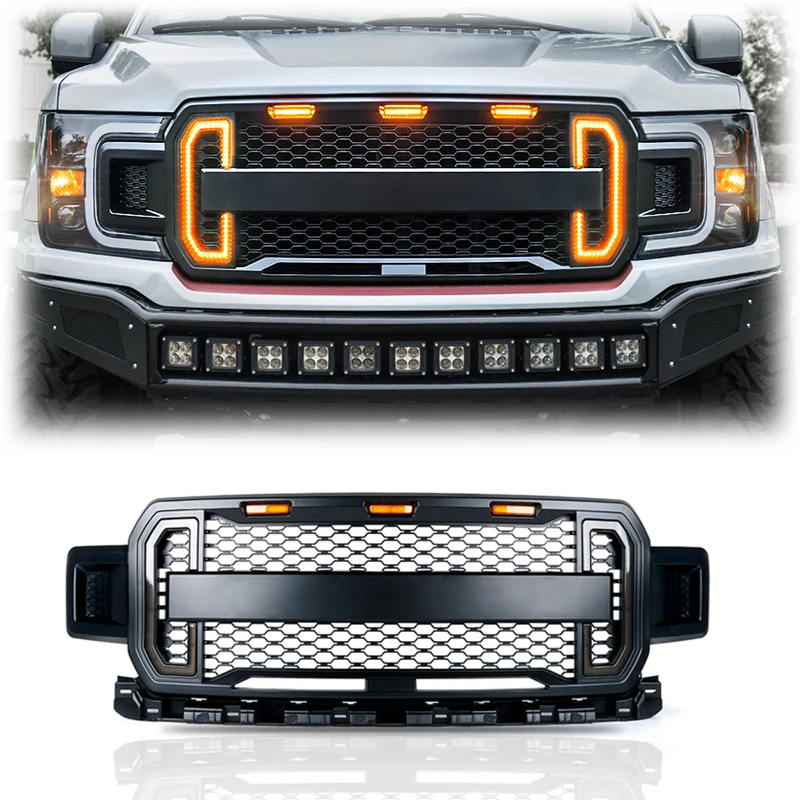 

Spedking Hot Sales Raptor Front Grill ABS Plastic Accessories for F150 2018-2020 Car Grills