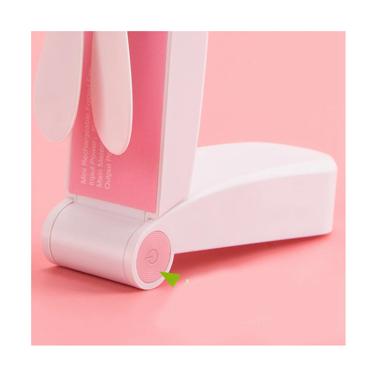 مروحة جيب صغيرة محمولة قابلة للطي USB يمكن وضعها يدويًا - ويمكن وضعها على مروحة سطح المكتب-A59E