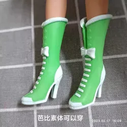 d new brand 30cm original barbi licca blyth girl accessories boots shoes  gift for girl 1/ 6 dongcheng