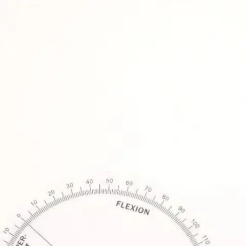 1 個 PVC 医療指ゴニオメータープラスチック分度器 180 度角度定規指定規プロフェッショナル測定ツール