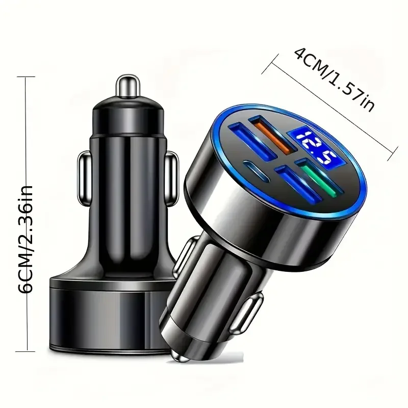 3.1A USB Car Charger Fast Charging Type C USB Phone Adapter in Car For iPhone 13 Pro Xiaomi Huawei Samsung Quick Charger