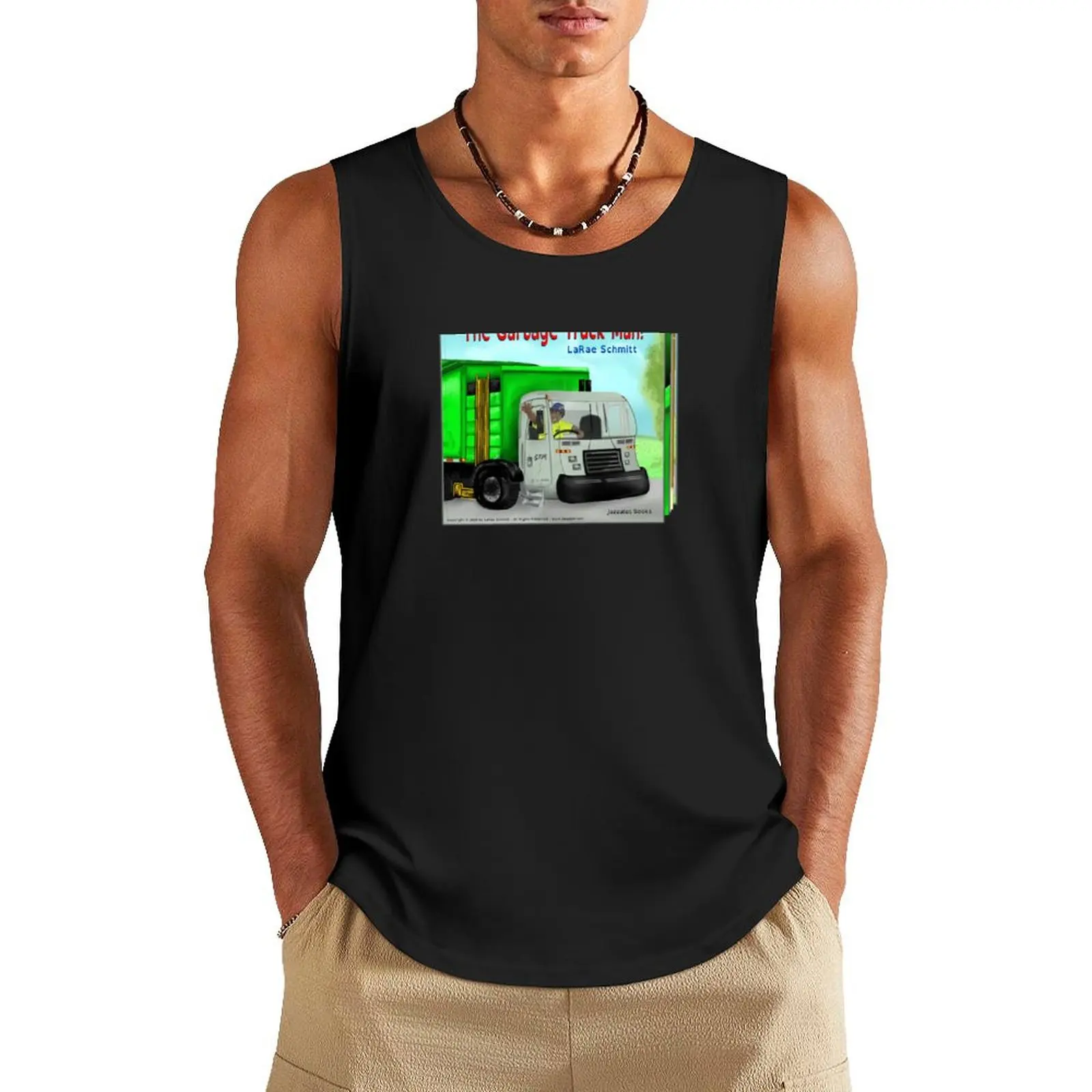 The Garbage Truck Man! - Depiction of the Book Tank Top mens designer clothes muscle t-shirt bodybuilding men clothes