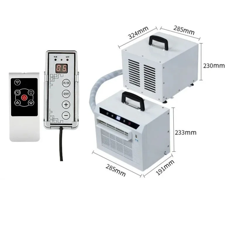 Portable Split Air Conditioner Unit 12000 BTU Cooling/Heating Digital Display Ventilation Equipment for Car & Indoor Spaces