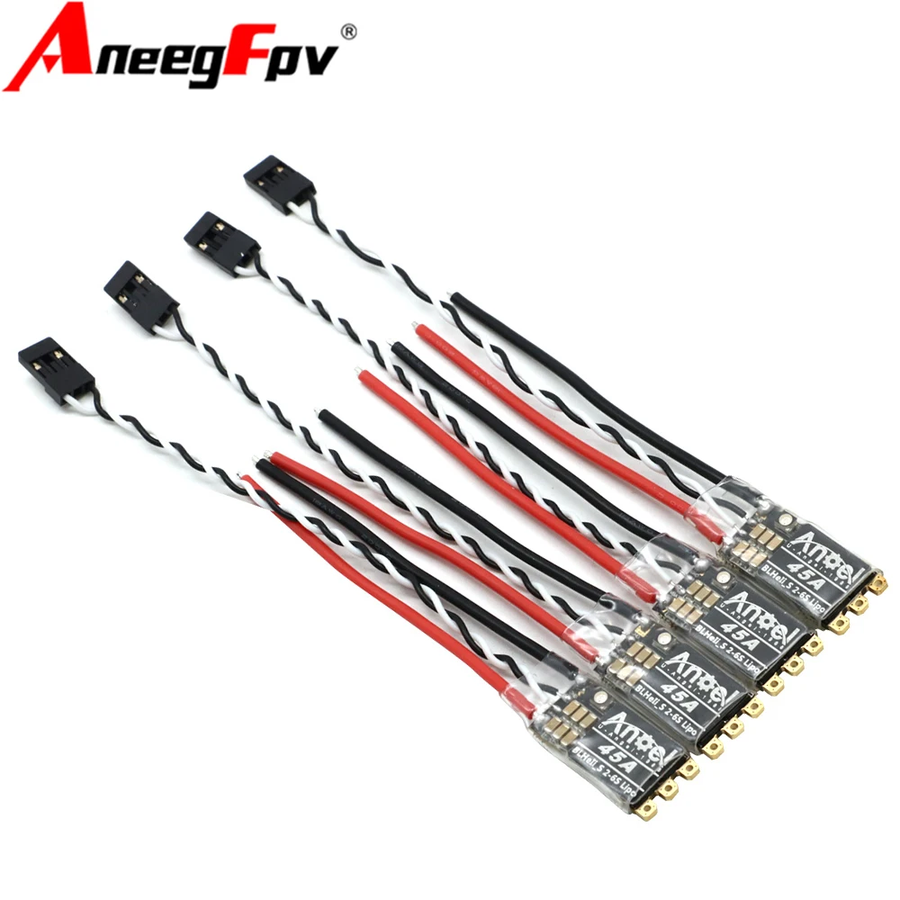 

4/ 2 /1 PCS Rc 35A 45A BLHeli_S ESC Support 2-6S Power Supply DShot150/300/600 Oneshot125 For RC FPV Quadcopter Airplane Drone