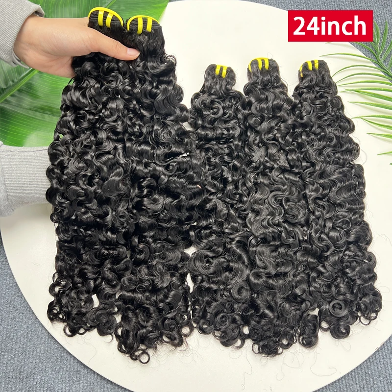 Burmese Curly Raw Virgin Hair Bundles Thick 100% Unprocessed Human Hair Extensions Vietnamese Wavy Bouncy Double Weft Full Head