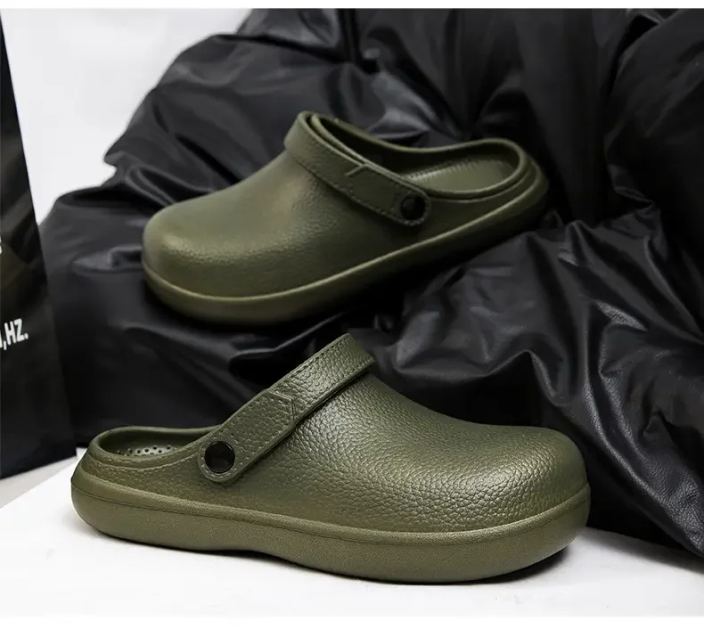 Summer Men Slide Slippers Simple Elegant Design Outdoor Outing Footwear Non-slip Sole Wear Resistant Shoes for Daily Leisure