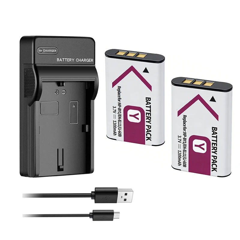 D-Li78 NP-BY1 Li-60B EN-EL11 Battery + Charger for Nikon S500 S550 S560 S660 S01 S02 for Olympus FE-370 for Pentax M50 M60 W60