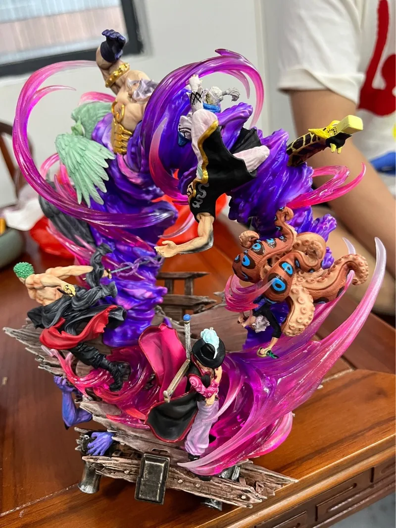 24 cm One Piece Anime Figure Zoro Gk Figurine Onigashima Re Inferno Action Figure Statua in PVC Modello Decorazione Regali Giocattoli