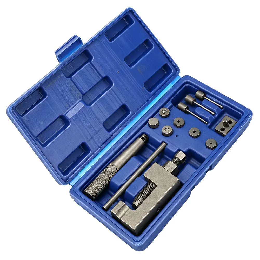 

Инструмент для разъединения и снятия цепей мотоциклов, квадроциклов и велосипедов, для моделей 520/525/530/630, набор для клепки цепей мотоциклов