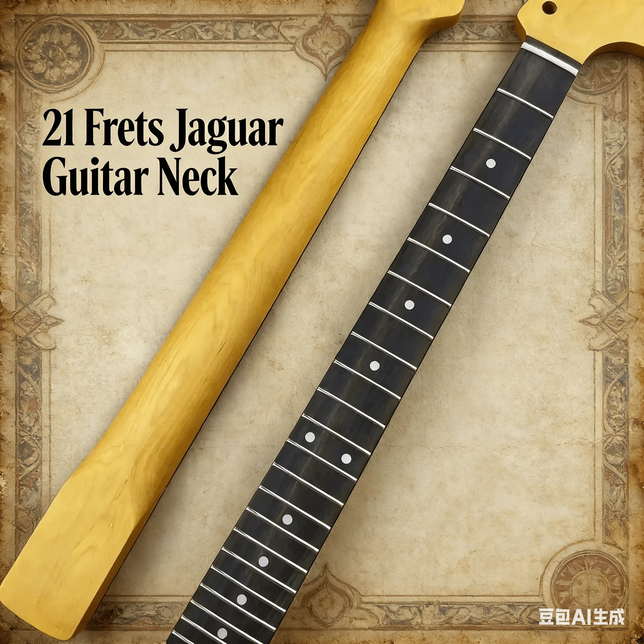 21 Frets Jaguar Guitar Neck - Rosewood Fingerboard for Electric Guitar DIY & Repair