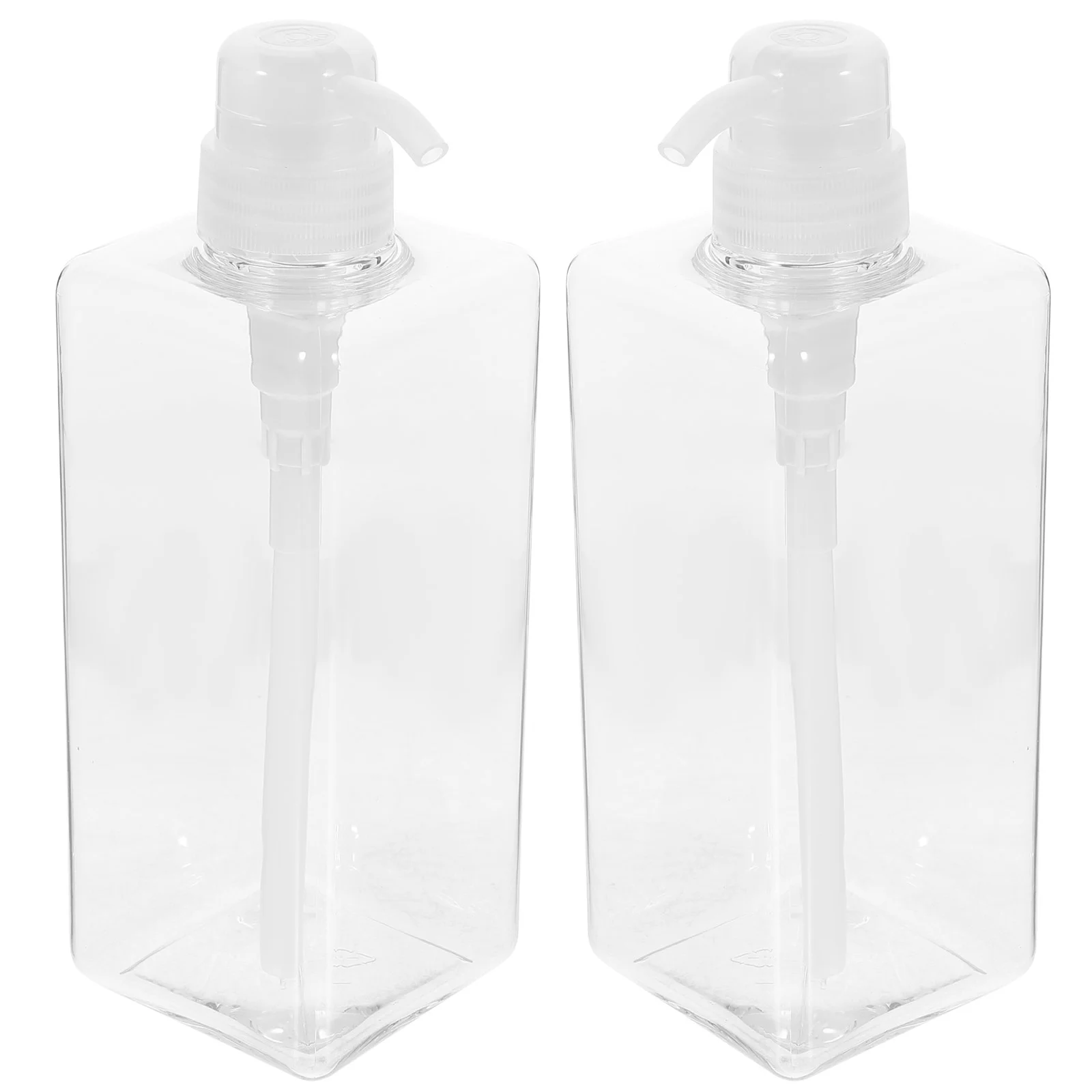 

2 Pcs Foaming Soap Pump Bottle Hand Dispenser Clear Bottles Tableware