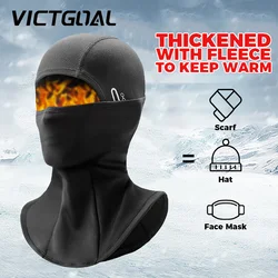 VICTGOAL Winter Balaclava Cycling Cap Men's Bike Helmet Liner Hood Sport Warm Hat Bicycle Motorcycle Head Covers Breathable Mask