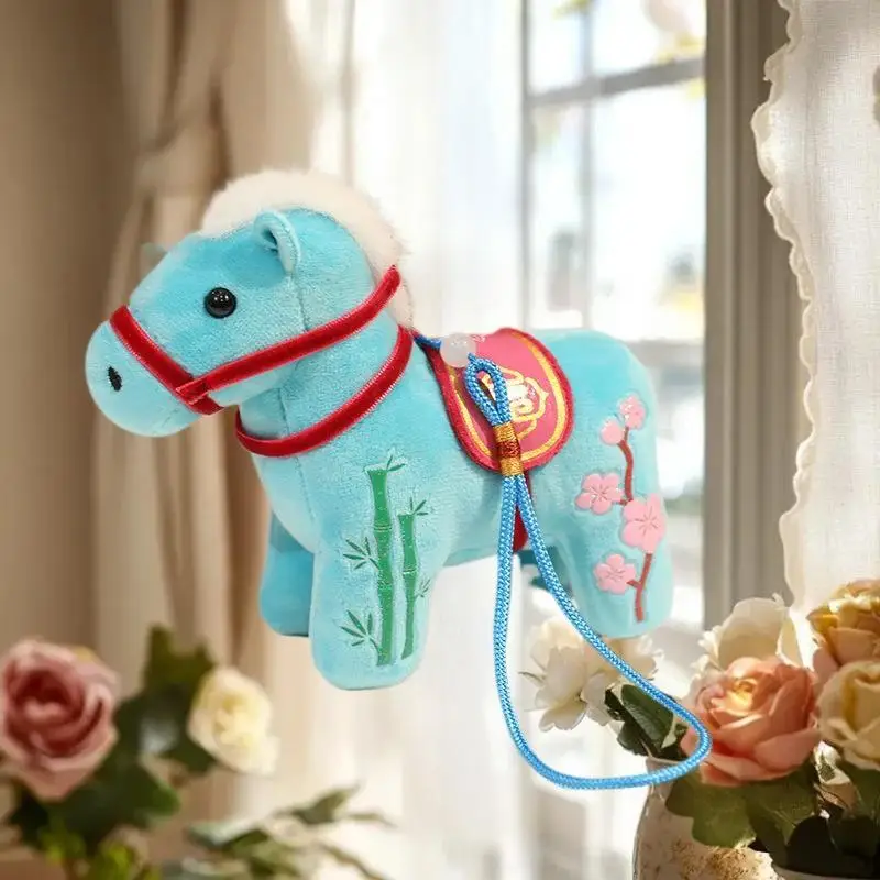 

Attractive Pony Plushie Key Holder; Cartoon Stuffed Doll Keyring and Backpack Decoration