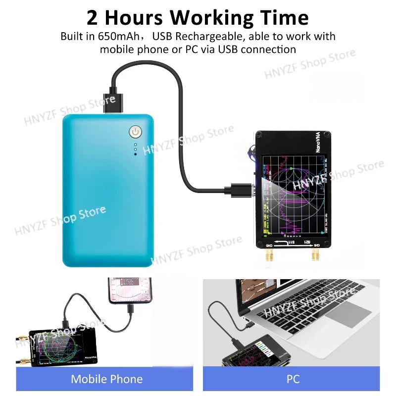 

Upgraded Antenna Vector Network Antenna Analyzer MF HF VHF UHF with SD Card Slot