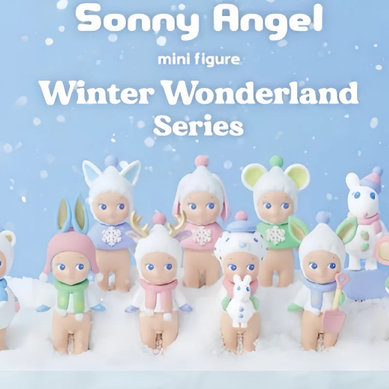 Sonny Angel Winter Wonderland Series กล่องตาบอดลึกลับ Surprise กล่องรูปอะนิเมะรุ่น Guess กระเป๋าตุ๊กตา Xmas ของขวัญของเล่น