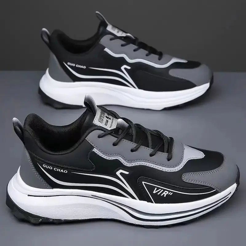 Luxury 2024 New Spring and Autumn Versatile Breathable Casual Shoes Men's Lightweight and Comfortable Sports Board Shoes