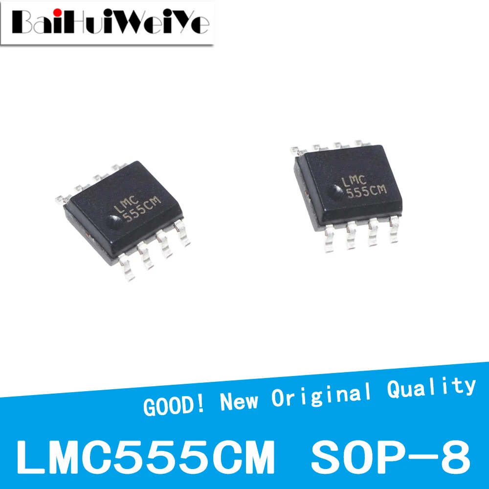 10PCS/LOT LMC555 LMC555CM LMC555CMX LM555CM LM555 SOP-8 SMD New Good Quality Chipset