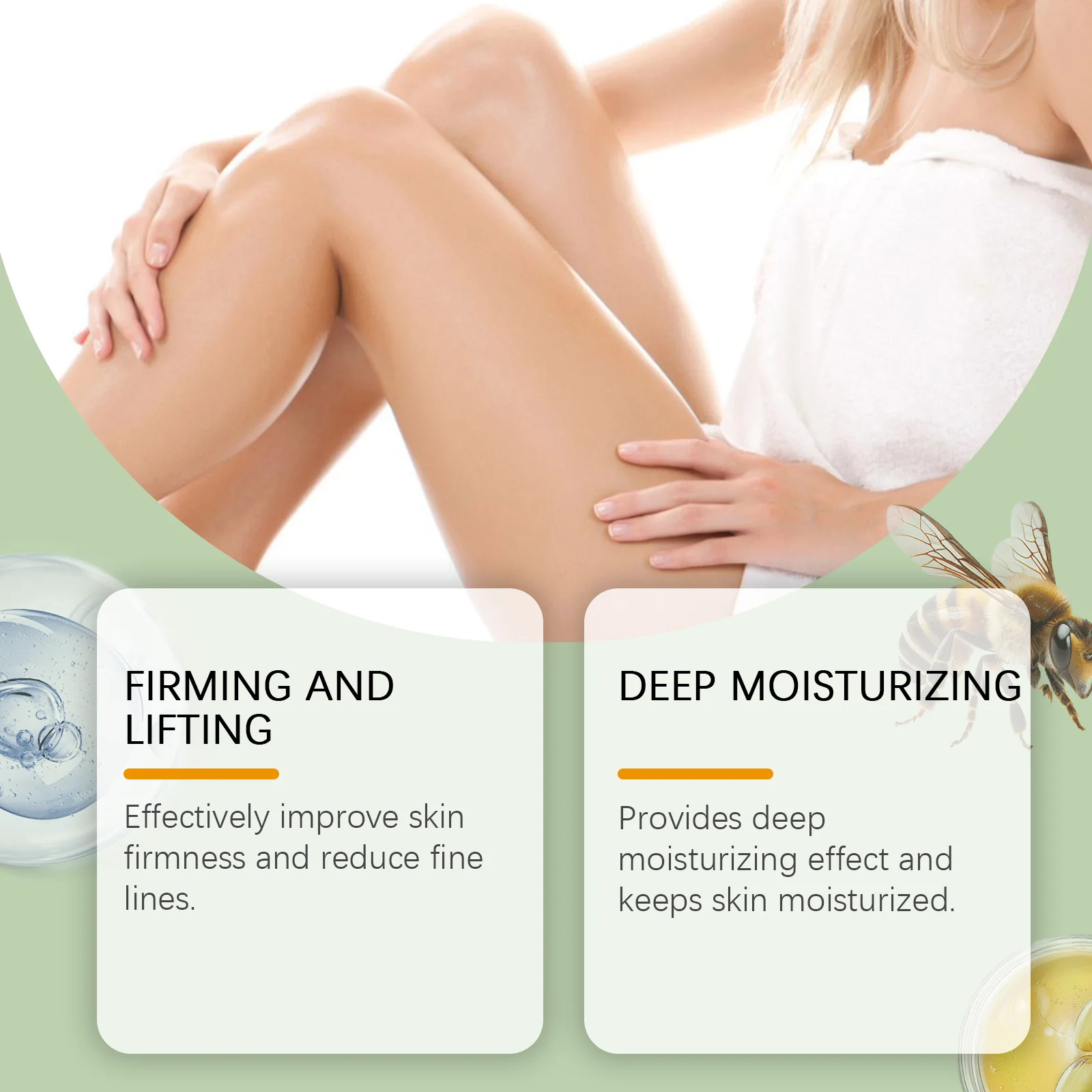 OceAura – crème réparatrice pour la peau au venin d'abeille, hydratante, dissolvant des imperfections, raffermissement de la peau, Lifting du collagène, crème Anti-rides