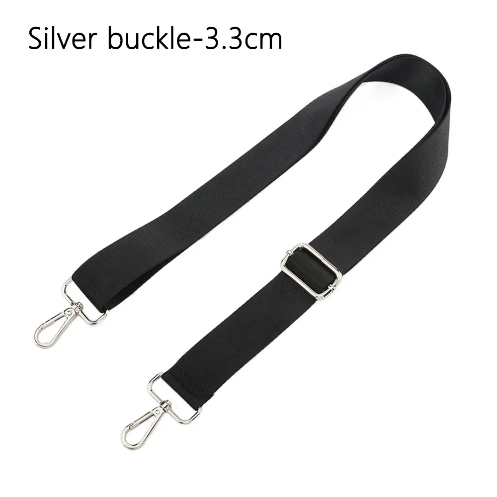Modischer schwarzer Nylon-Umhängetaschengurt, verstellbarer, abnehmbarer Ersatzgürtel für Damen und Herren, Messenger-Taschen, Griff, Handtaschengürtel