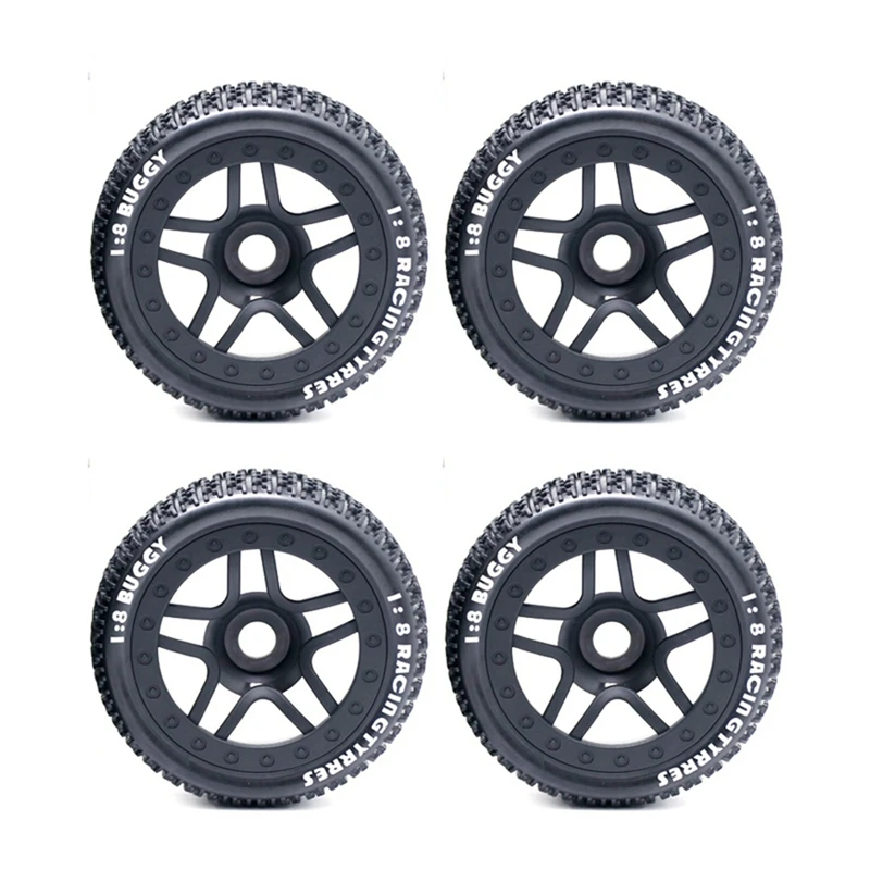 

111mm 1/8 Scale RC Off Road Tires Wheel 17mm Hex for Team VRX Hobao [wvrae toy]