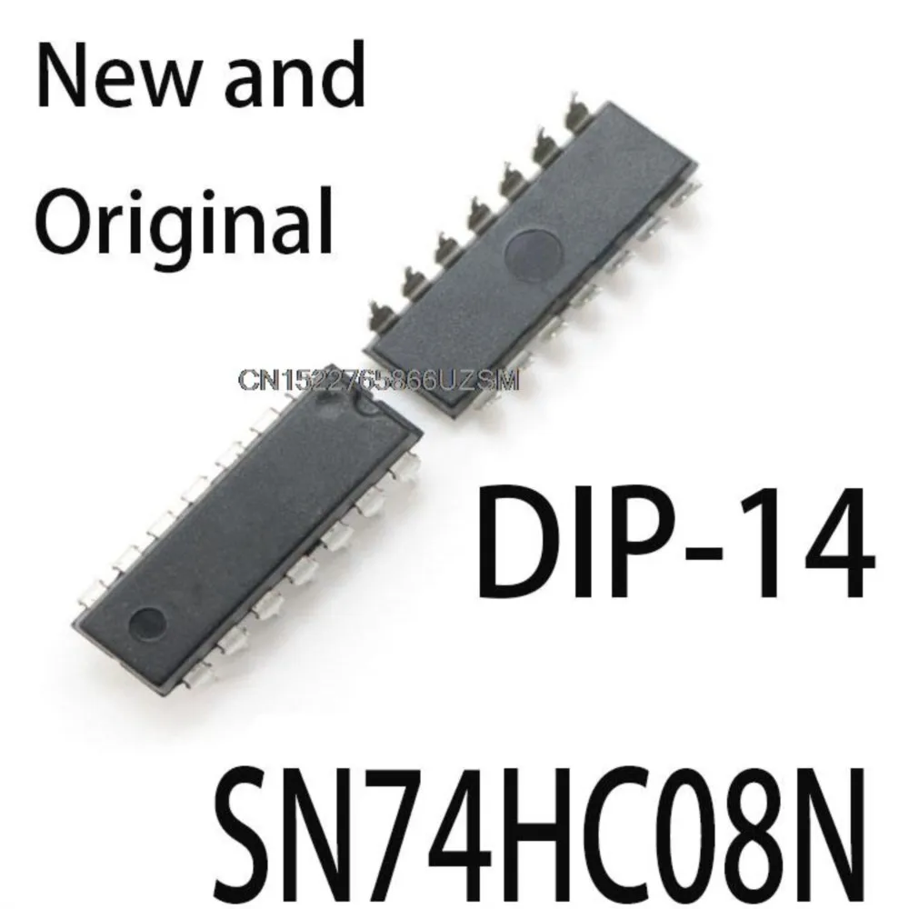 100PCS New and Original DIP14 SN74HC08 DIP 74HC08N 74HC08 DIP-14 new and original IC SN74HC08N