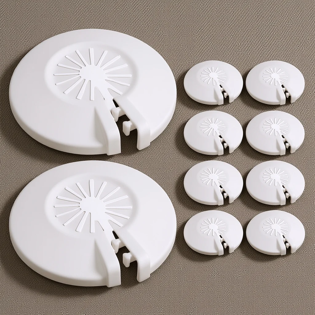 شفة جدارية مزخرفة لرش الحريق 10 قطعة أغطية شعار بلاستيكية لوحة حماية 15 مللي متر 20 مللي متر استبدال الرأس