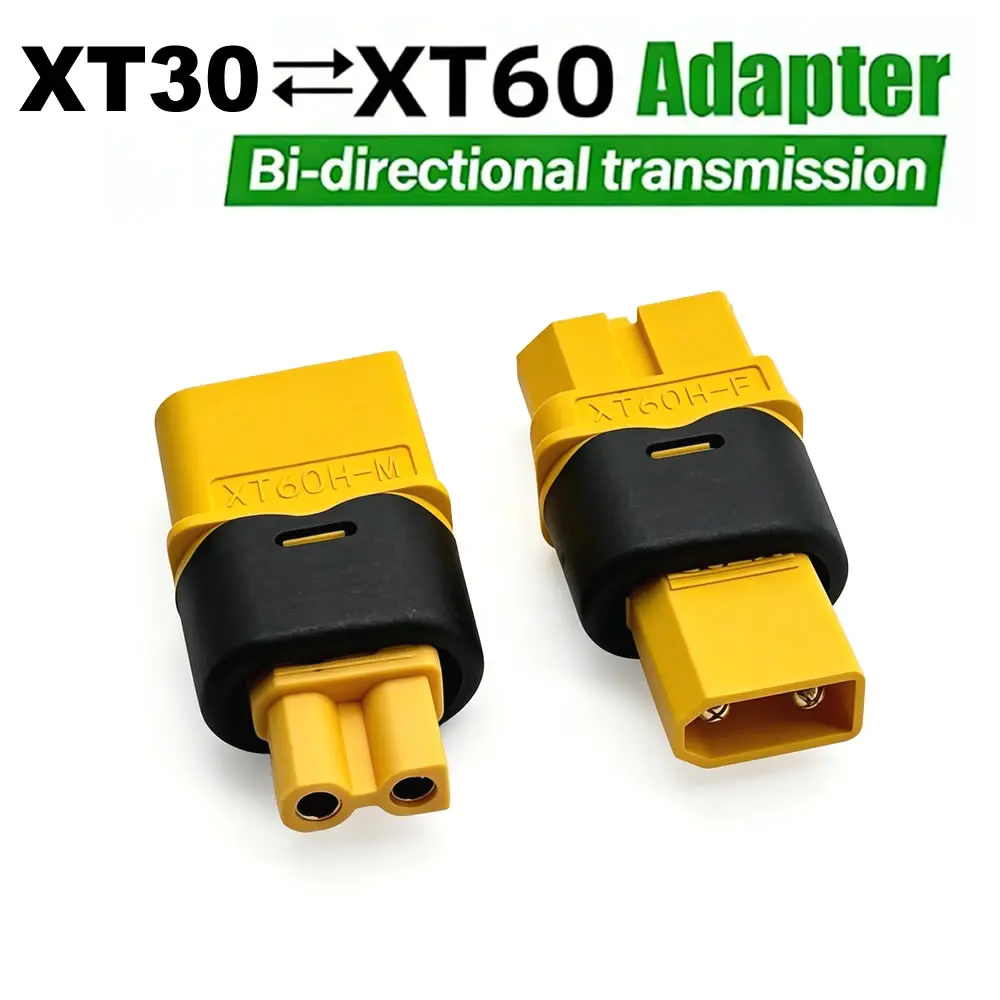 XT60 zu XT30 Steckeradapter Konverter Männlich/Weiblich XT30 zu XT60 Anschluss für RC FPV Drohne Auto Lipo NiMH Akku Ladegerät ESC