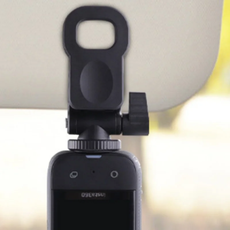 Car Sun Visor Camera Mount with Phone Clip for Hero 12/11/10/9/8 X3 One X2 Cell Phone Accessories