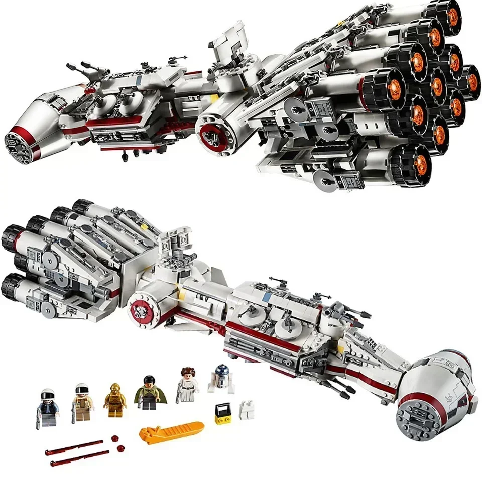 Miniso Disney In Stock 11431 Tantive Iv Rebel Blockade Runner Building Blocks Star 75244 Bricks Toys for Children Christmas Gift