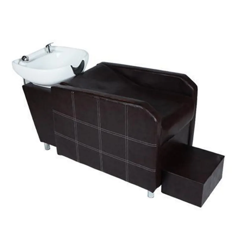 

hair salon shampoo recliner ceramic basin semi reclining shampoo bed, hair salon ceramic shampoo bed