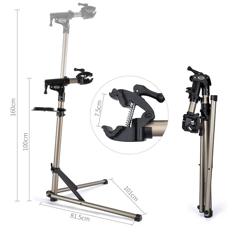 Aluminum Alloy Bike Stand Professional Bicycle Repair Adjustable Fold Bike Rack Holder Storage Bicycle Repair Stand