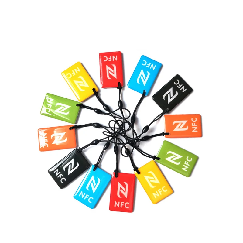 10pc/Lot 13.56Mhz NFC 213 ISO14443A 144 Bytes Crystal Epoxy Card Ntag213 Epoxy Resin Tag for All NFC Phones