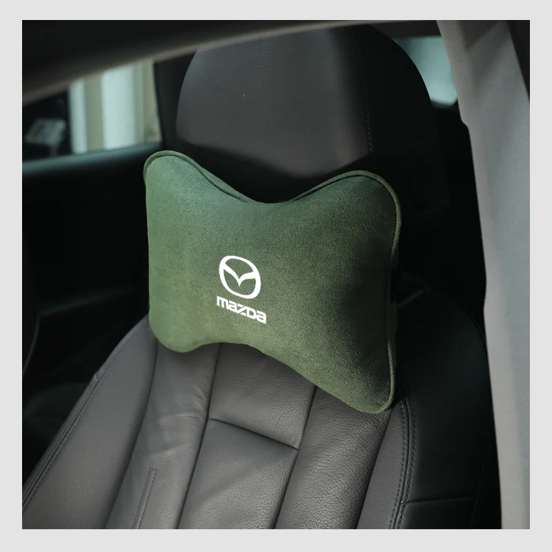 Suede Car Seat Neck Pillow Headrest Head Rest Relax Protector For Mazda 2 3 5 6 BL BM GJ CX4 CX5 CX-5 CX8 KE KF CX7 CX9 MX5 CX30