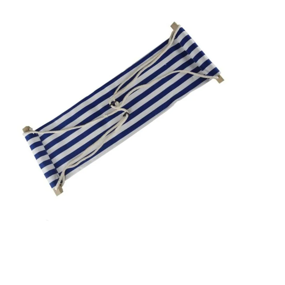 New Pastoral Resting Hammock Polyester Cotton Cloth Adjustable Foot Hammock Comfortable Office Desk Resting Swing