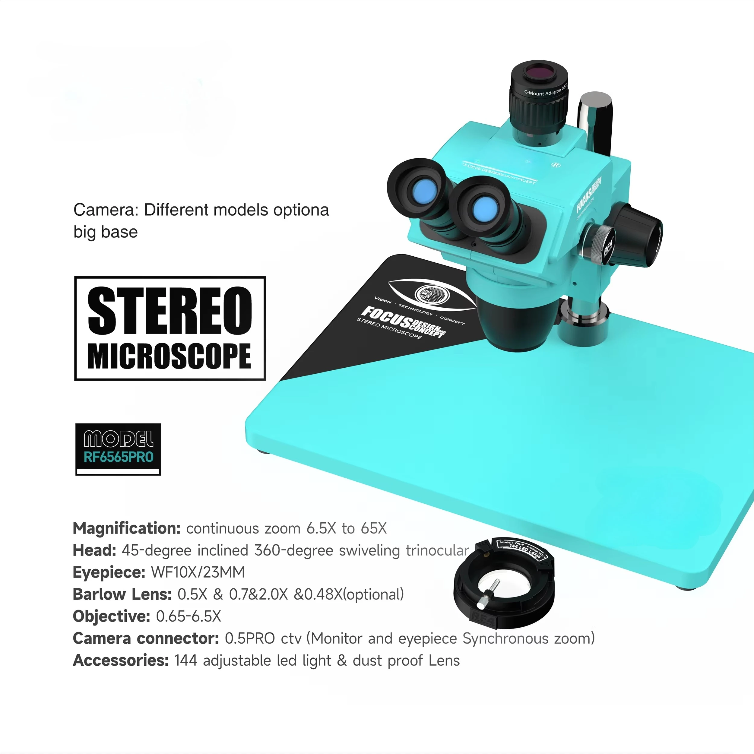2025 -6565 PRO Microscope for Laboratory and Educational Use
