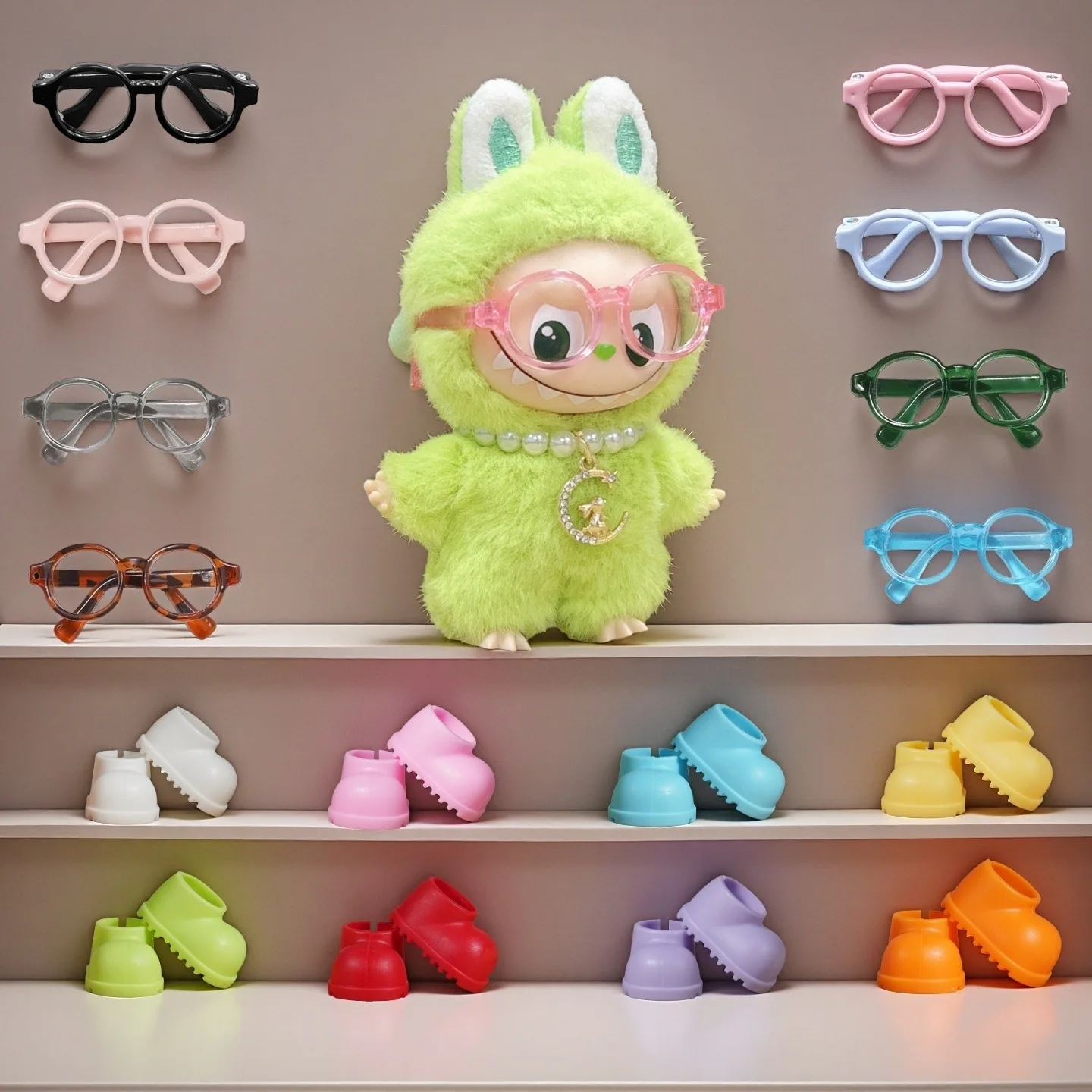 

Shoes For Mini 10cm Labubu 4.0 Dolls Mini Labubu Doll Accessories Multi-Color Style Shoe Accessories