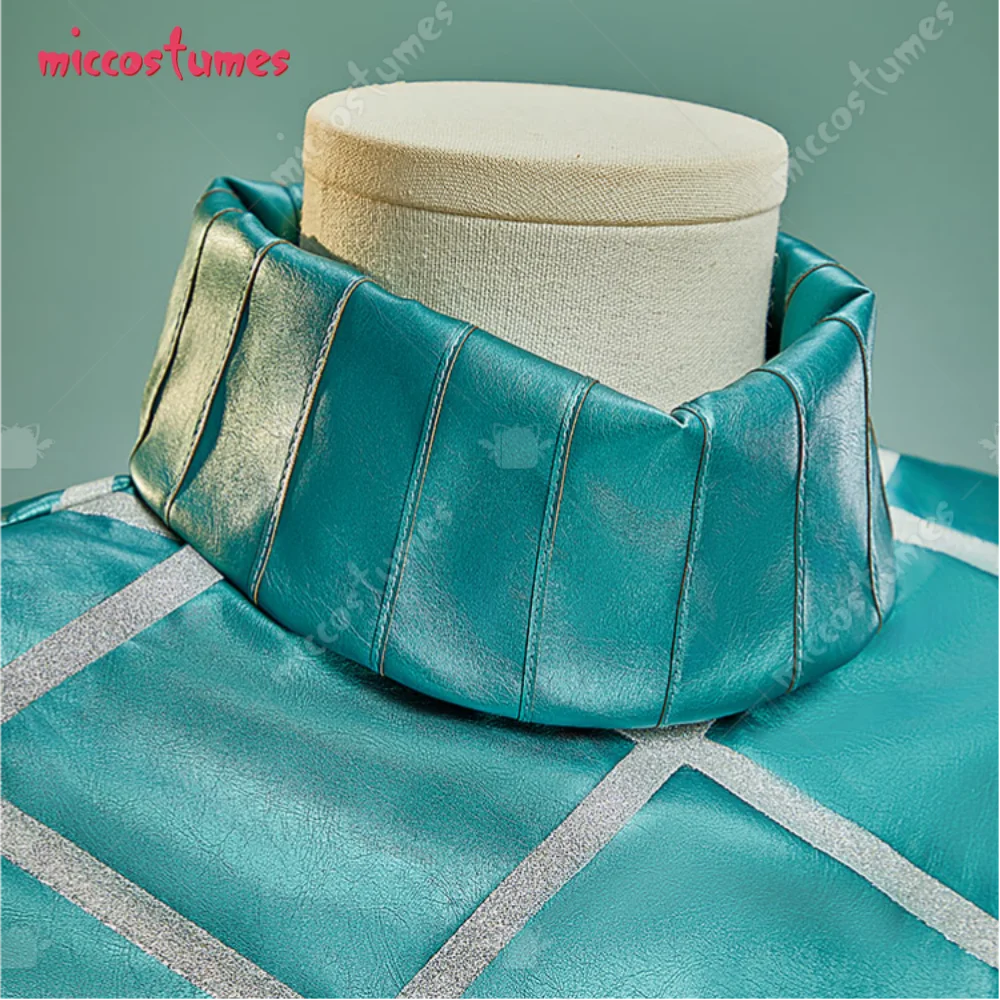 【Ready for Ship】 HAIKYUU Animated Ver JJBA Green Cosplay Costume for Halloween Top and Pants with Gloves and Hat view 4